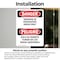 Signmission Smoking In Designated Areas Only Bilingual, 7 in W x Rectangle, Vinyl Decal OS-2PACK-DS-D-710-VS-1574 - alternate 6